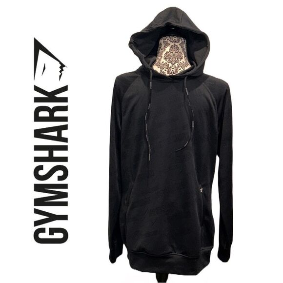 Gymshark Men’s Black Logo Hoodie - Size M - Picture 1 of 2